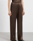 Ames Satin Pants - Espresso
