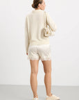Elora Satin Shorts - Cream