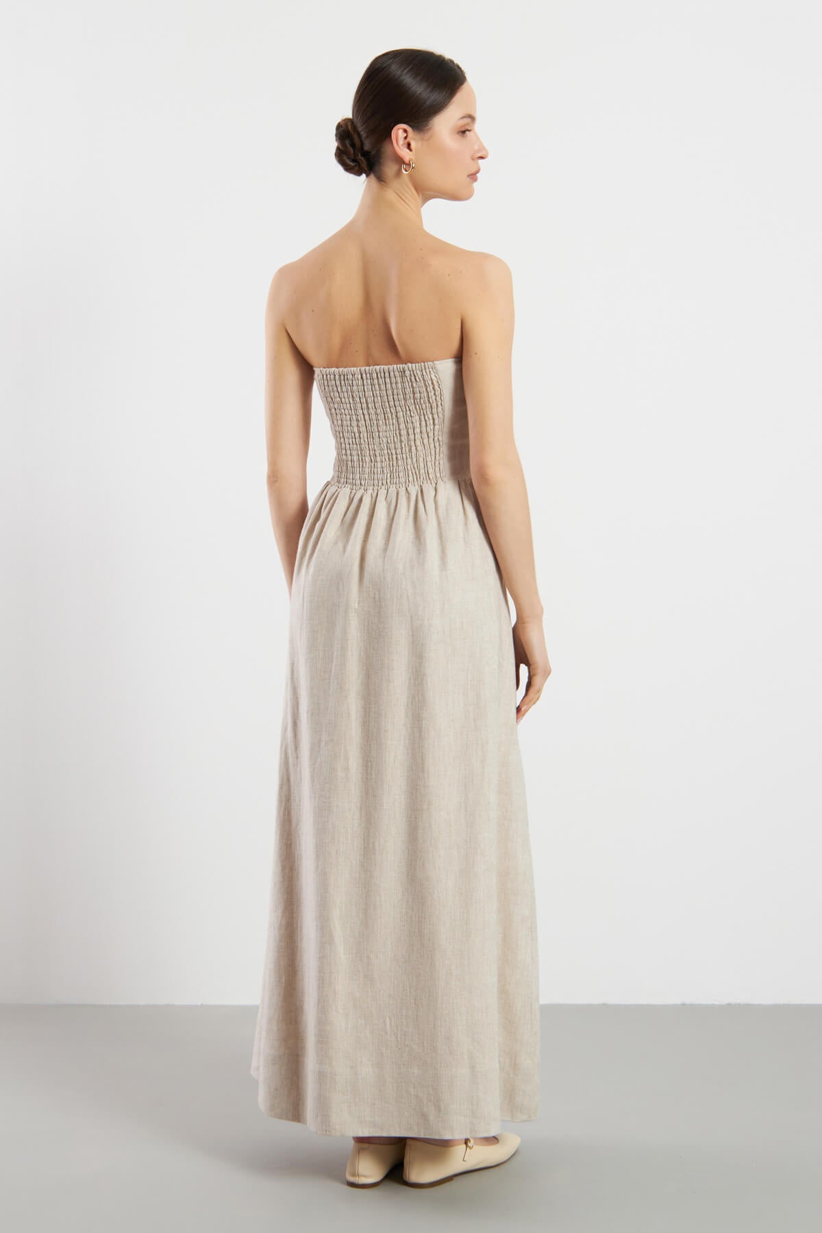 Vienne Linen Dress - Beige