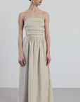 Vienne Linen Dress - Beige